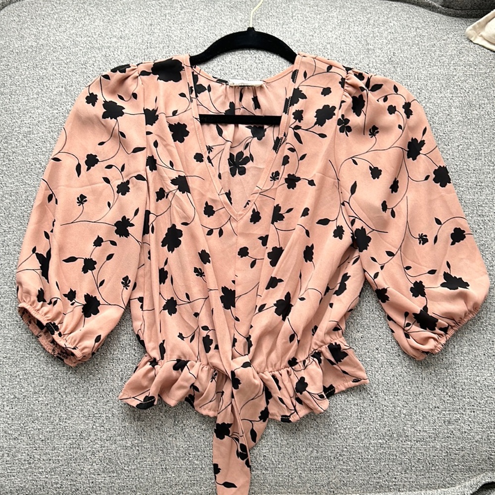 Tie Front Dress Blouse